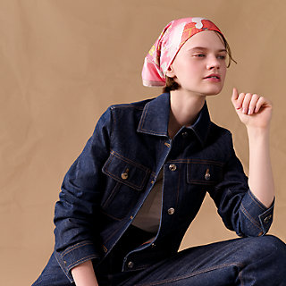 スカーフ SUN68 Woman Scarf Navy C44104 07 セール】 オリジナル大判シルクスカーフ （マフラー・ショール
